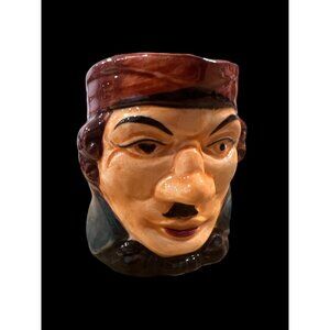 Vintage Made In Japan Pirate Mug/Pitcher Man With‎ Mustache, Vintage Glassware